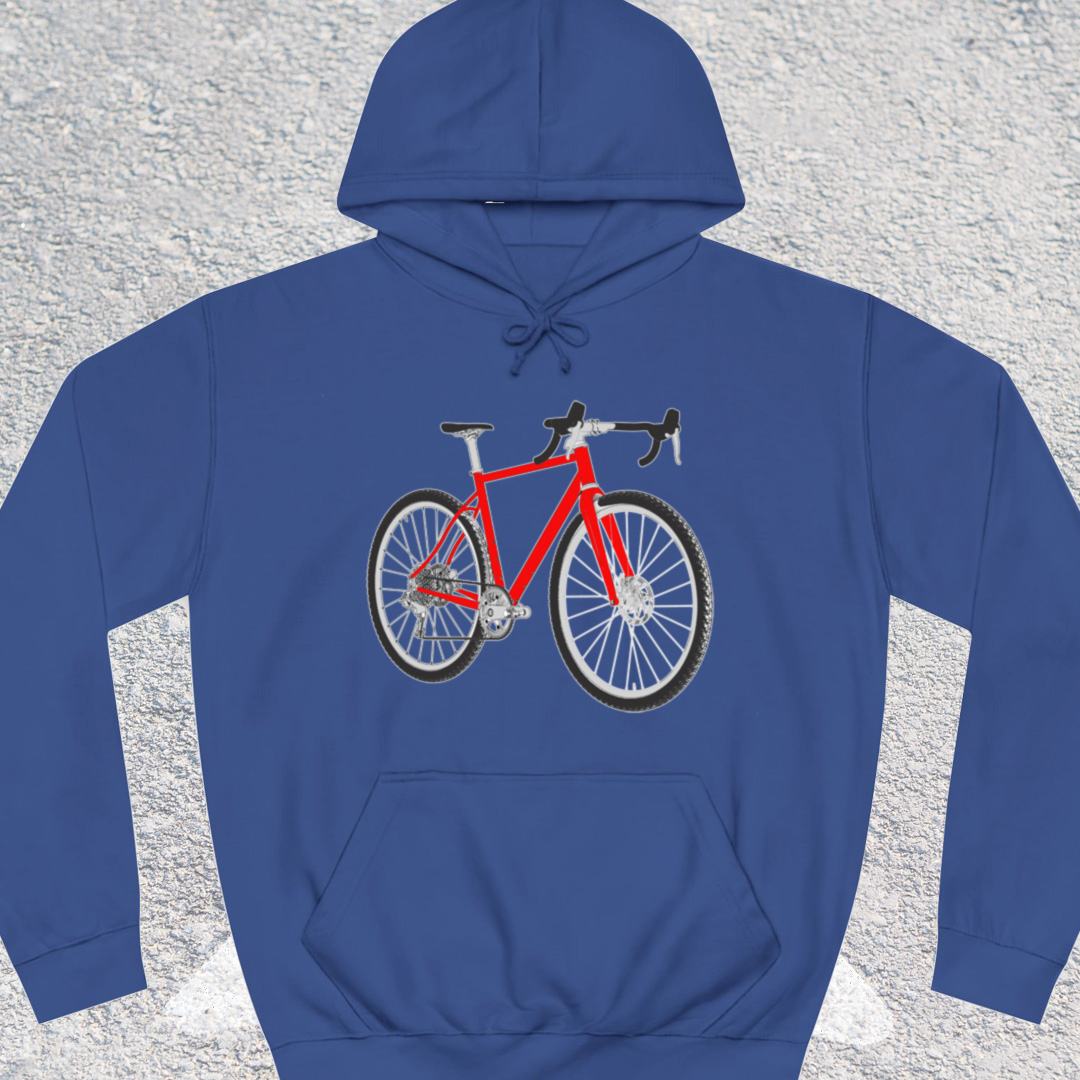 Gravelbike rood Hoodie
