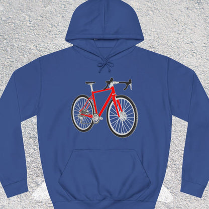 Gravelbike rood Hoodie