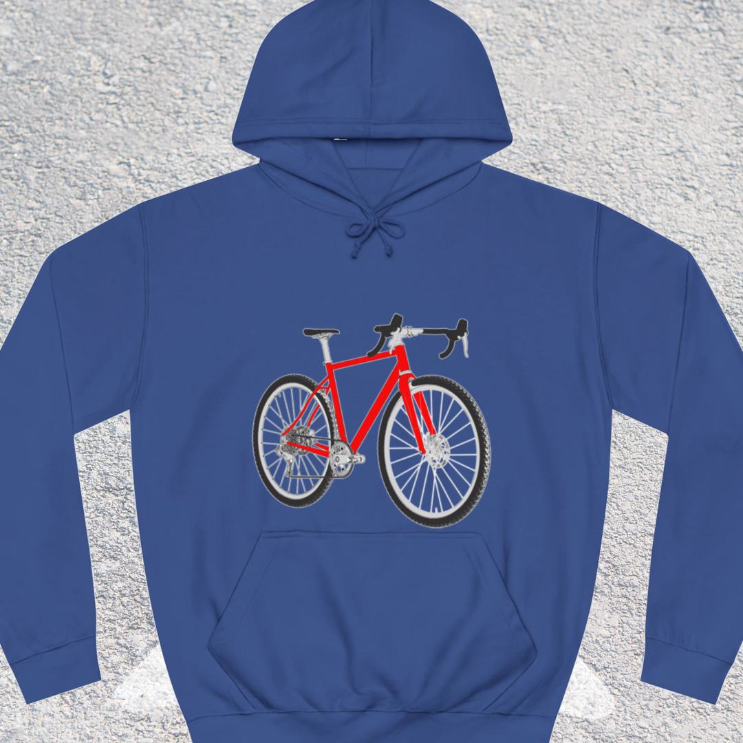 Gravelbike rood Hoodie