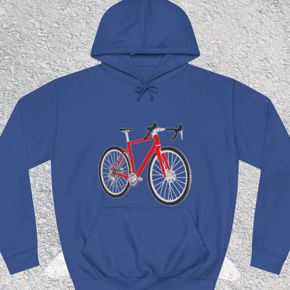 Gravelbike rood Hoodie