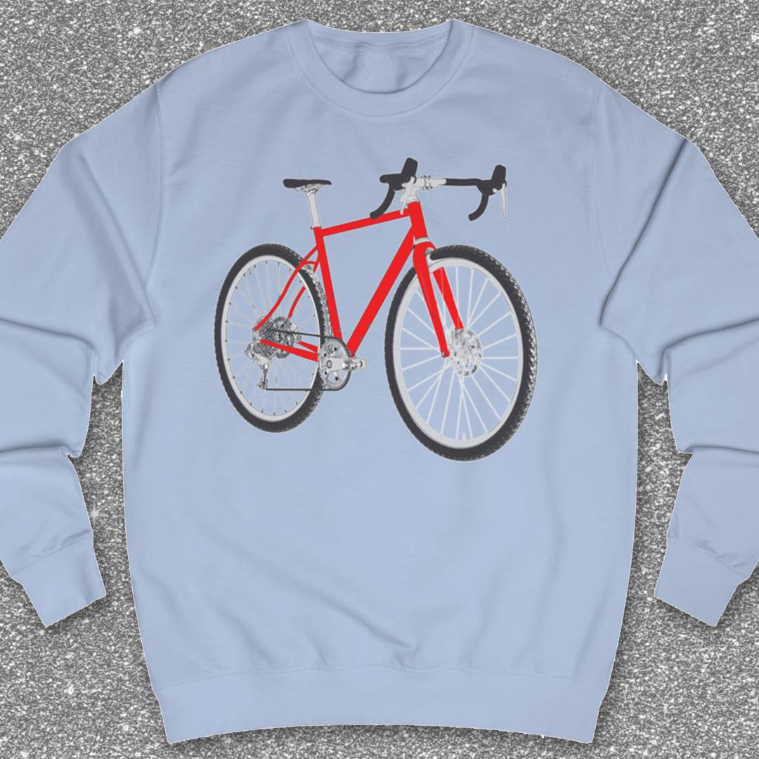Gravelbike rood Sweater