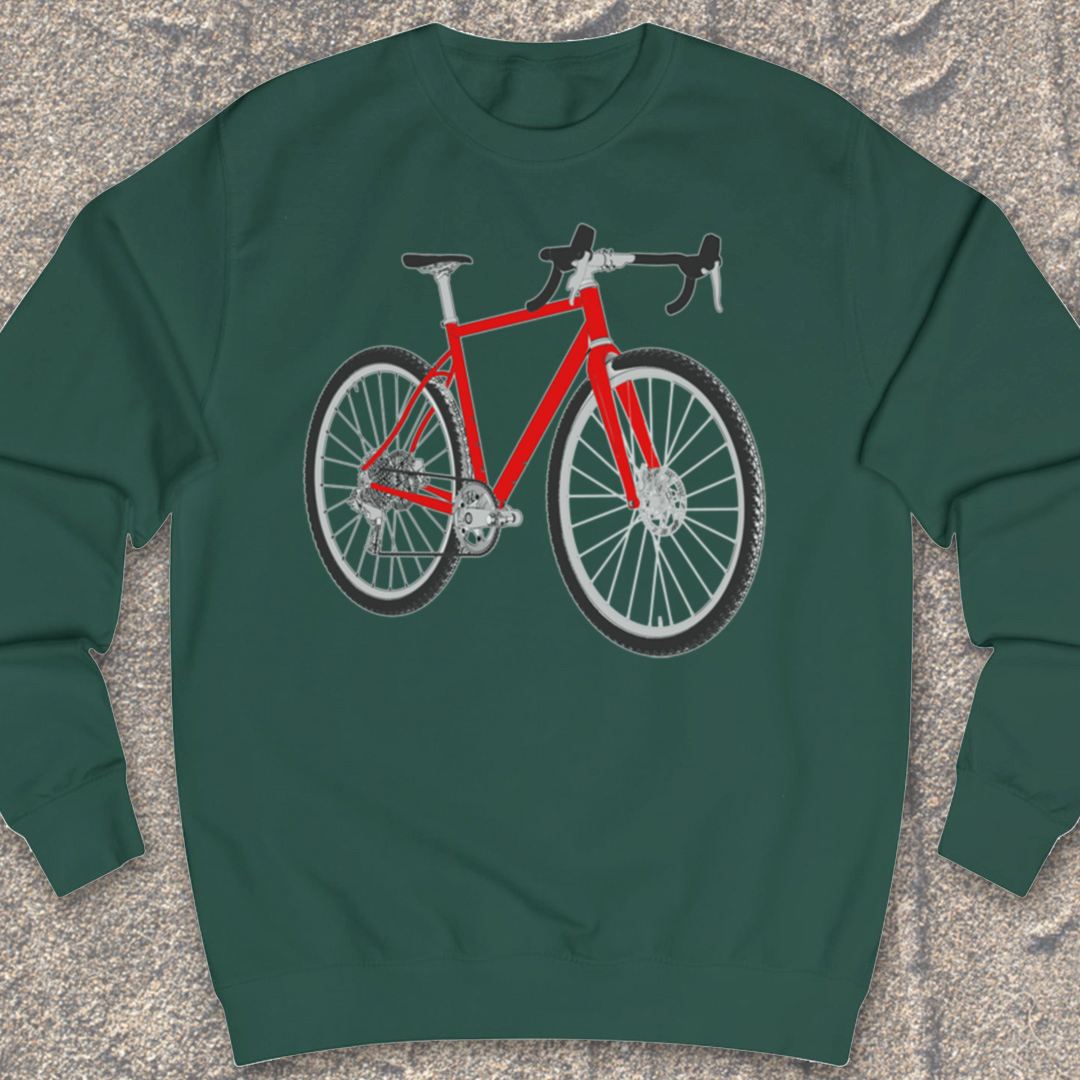Gravelbike rood Sweater