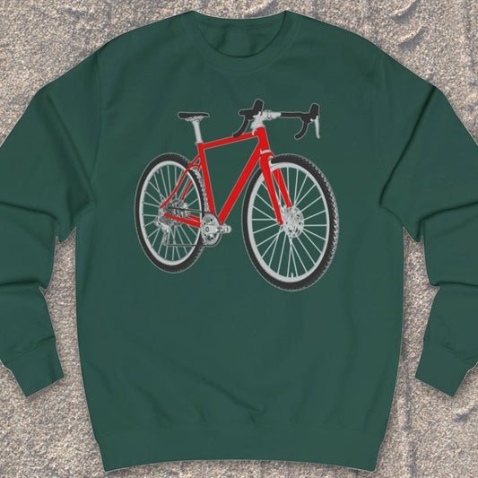 Gravelbike rood Sweater