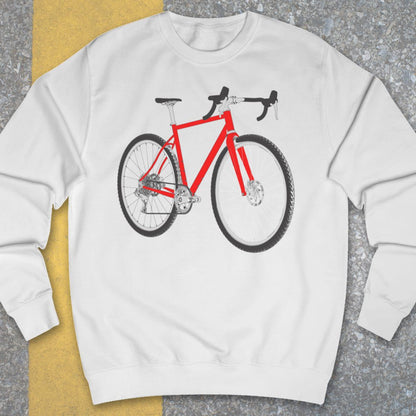 Gravelbike rood Sweater
