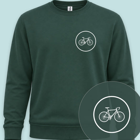 Koersfiets cirkel wit Sweater
