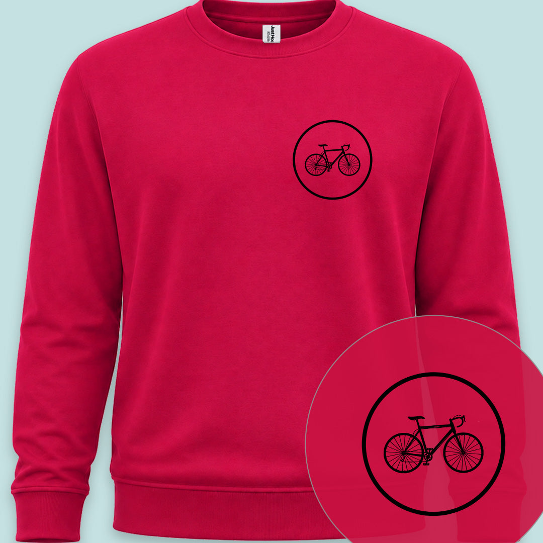 Koersfiets cirkel zwart Sweater