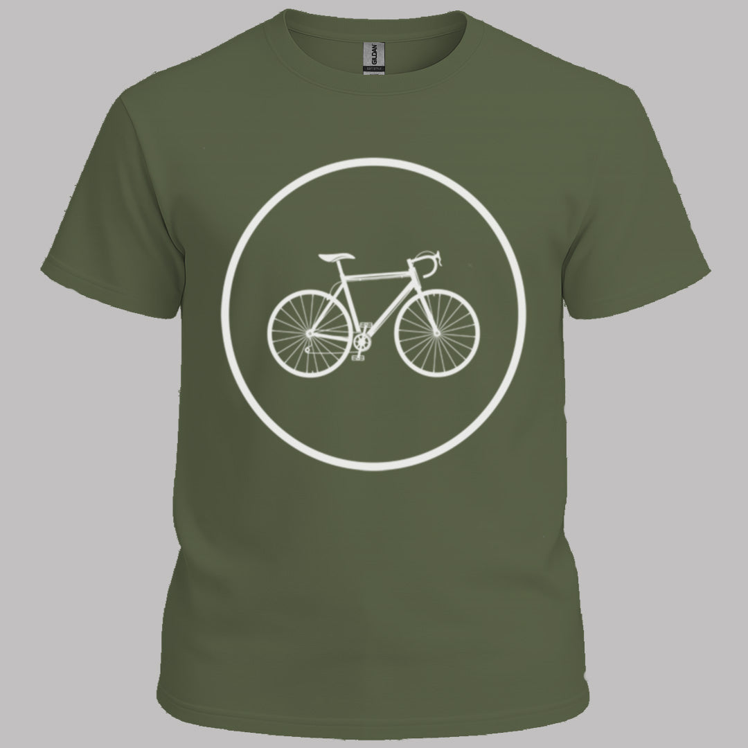 Racefietspad wit T‑Shirt