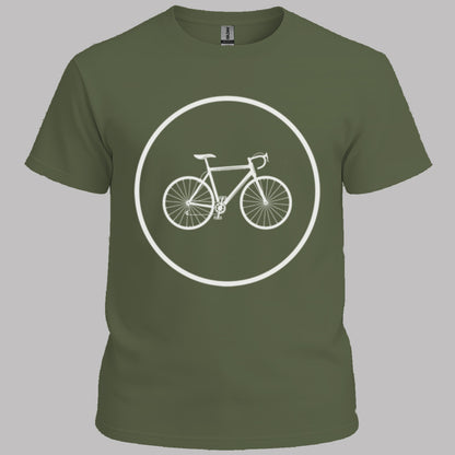 Racefietspad wit T‑Shirt