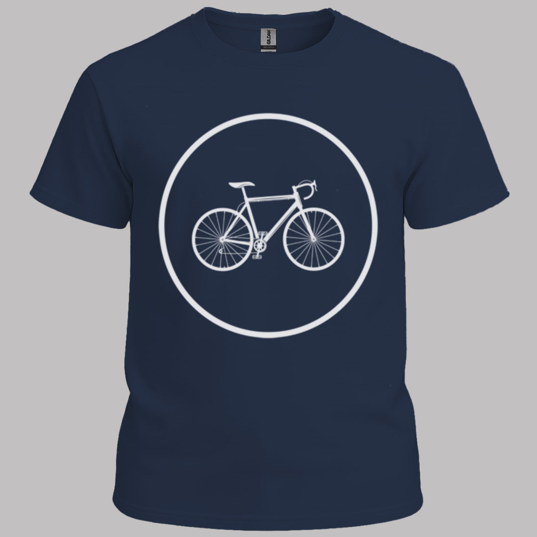 Racefietspad wit T‑Shirt
