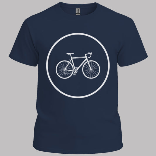 Racefietspad wit T‑Shirt