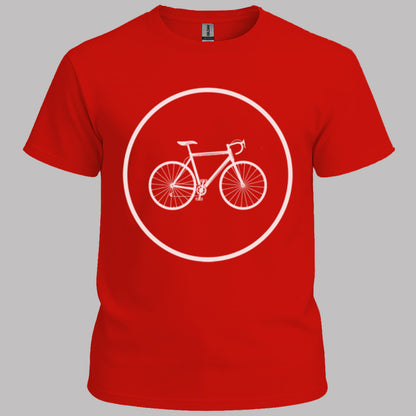 Racefietspad wit T‑Shirt