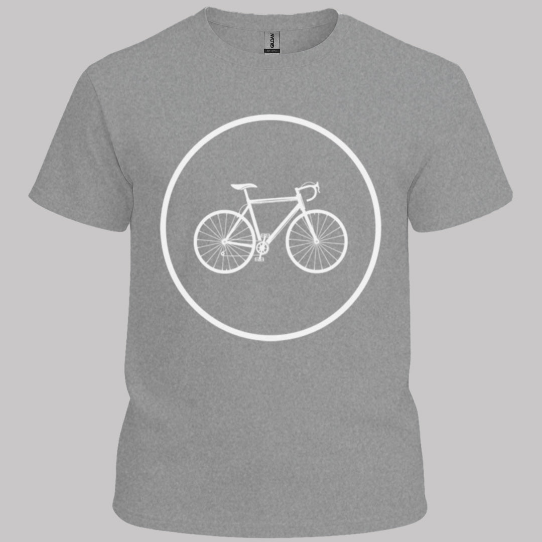 Racefietspad wit T‑Shirt