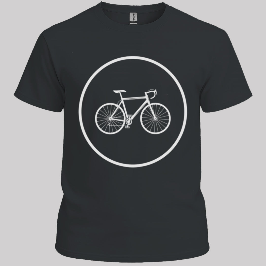 Racefietspad wit T‑Shirt