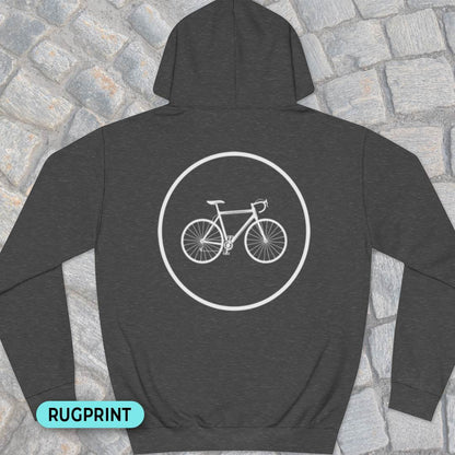 Racefietspad rugprint Hoodie