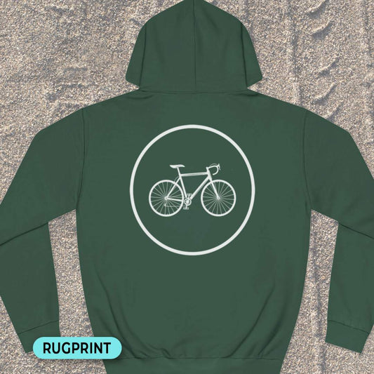 Racefietspad rugprint Hoodie