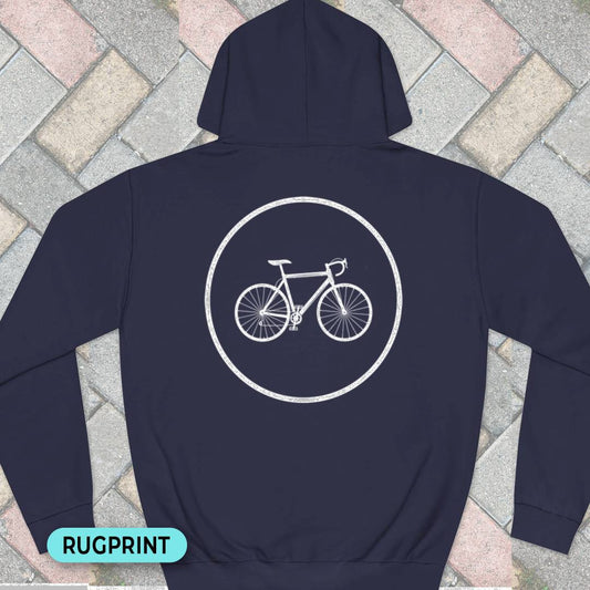 Racefietspad rugprint Hoodie