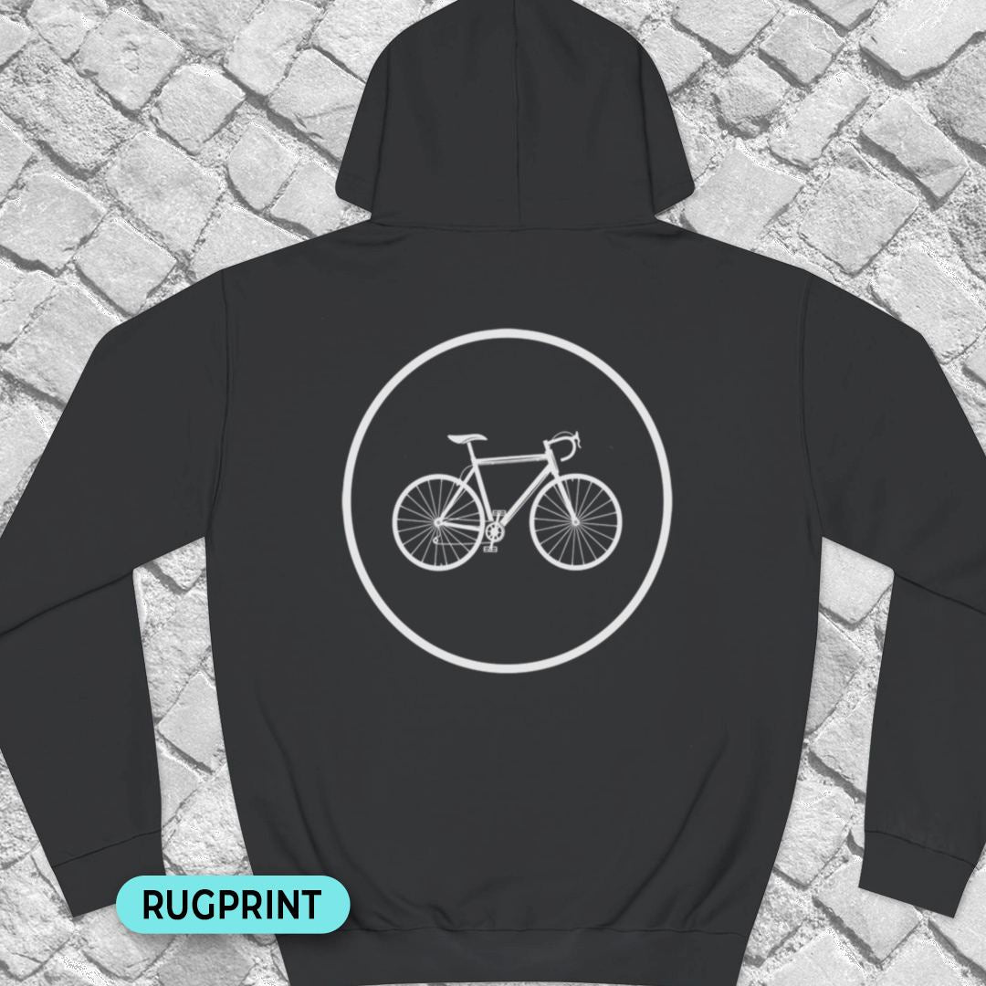 Racefietspad rugprint Hoodie