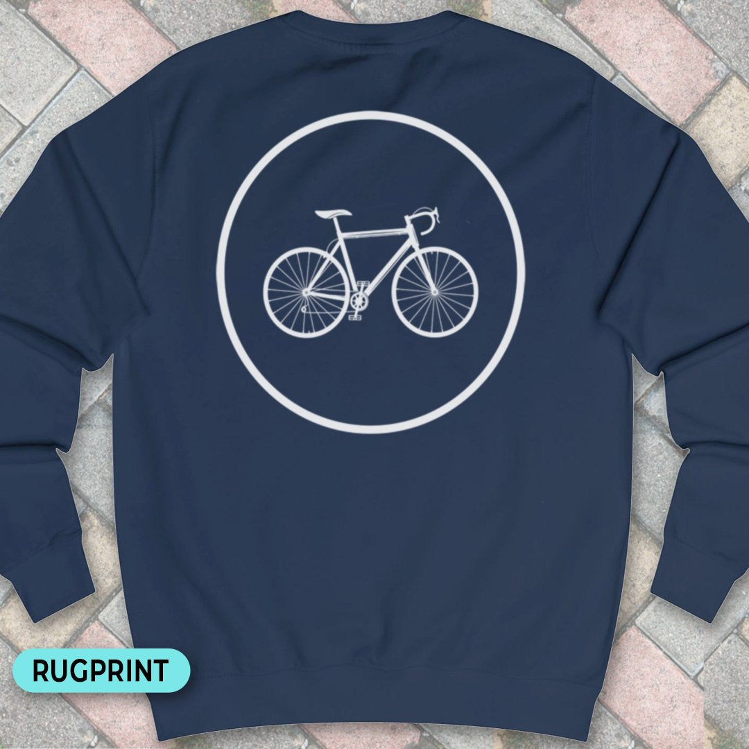 Racefietspad rugprint Sweater