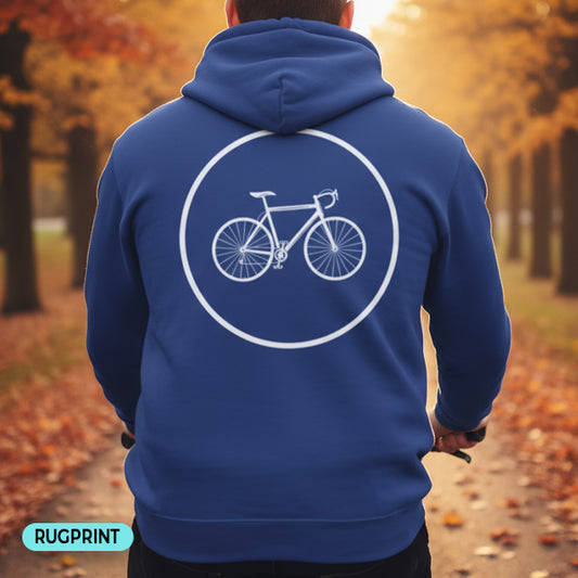 Racefietspad rugprint Hoodie