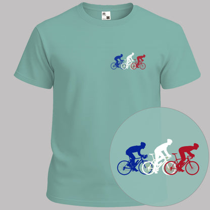 T‑shirt Cycliste tricolore France
