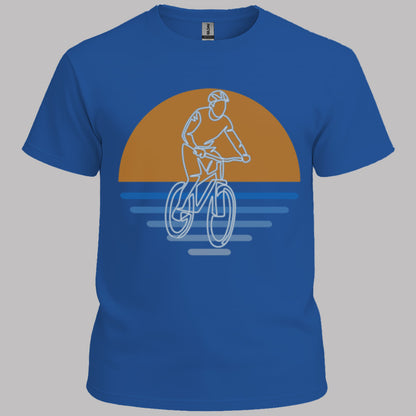 MTB zonsondergang T‑Shirt