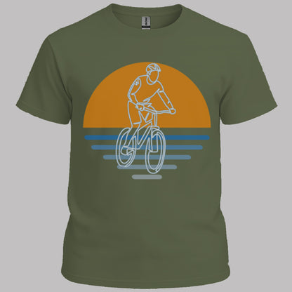 MTB zonsondergang T‑Shirt