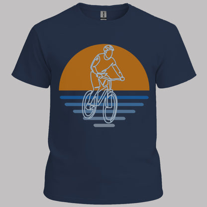 MTB zonsondergang T‑Shirt