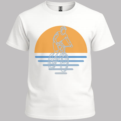 MTB zonsondergang T‑Shirt