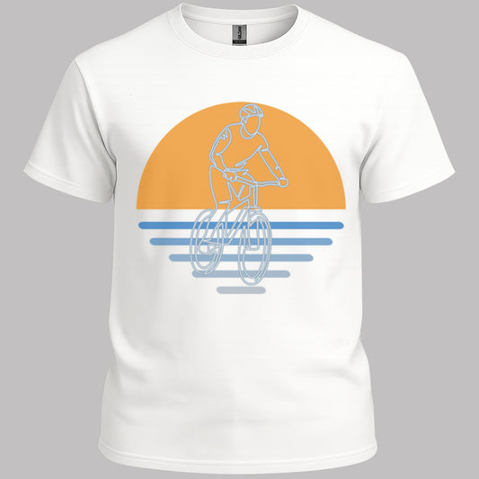 MTB zonsondergang T‑Shirt