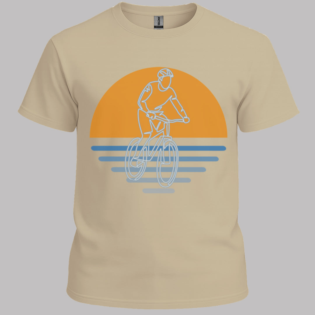 MTB zonsondergang T‑Shirt
