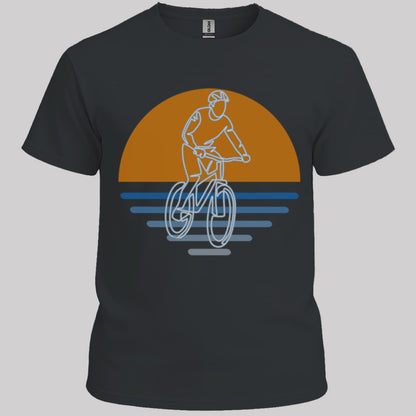 MTB zonsondergang T‑Shirt