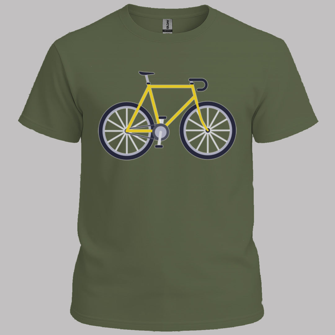 Racefiets geel T‑Shirt
