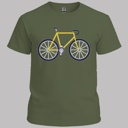 Racefiets geel T‑Shirt