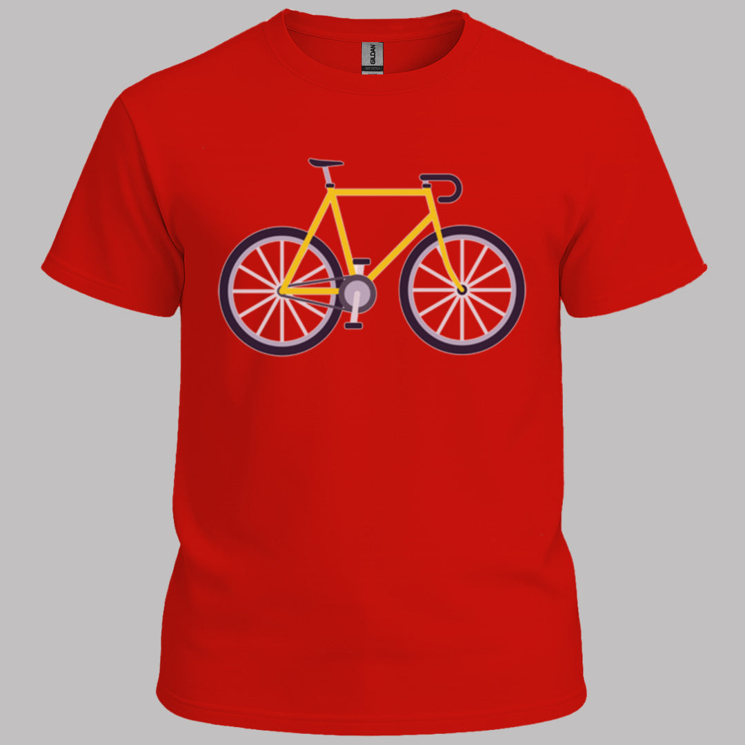 Racefiets geel T‑Shirt