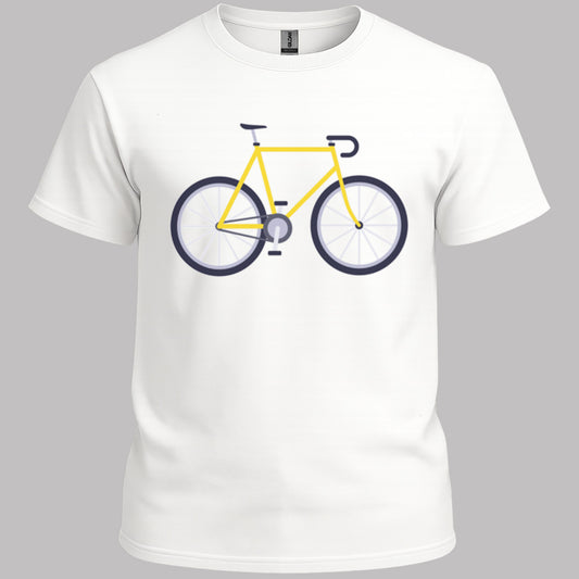 Racefiets geel T‑Shirt