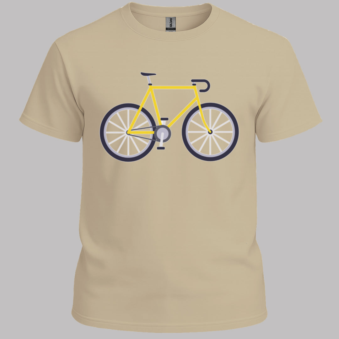 Racefiets geel T‑Shirt
