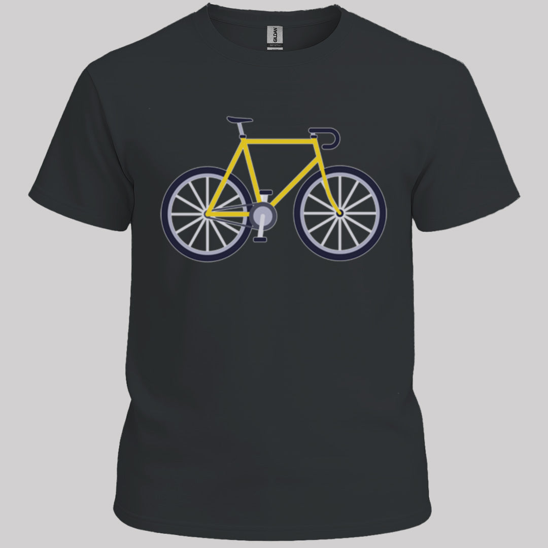 Racefiets geel T‑Shirt