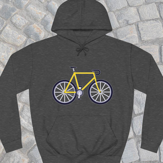 Racefiets geel Hoodie