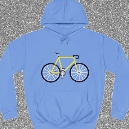 Racefiets geel Hoodie