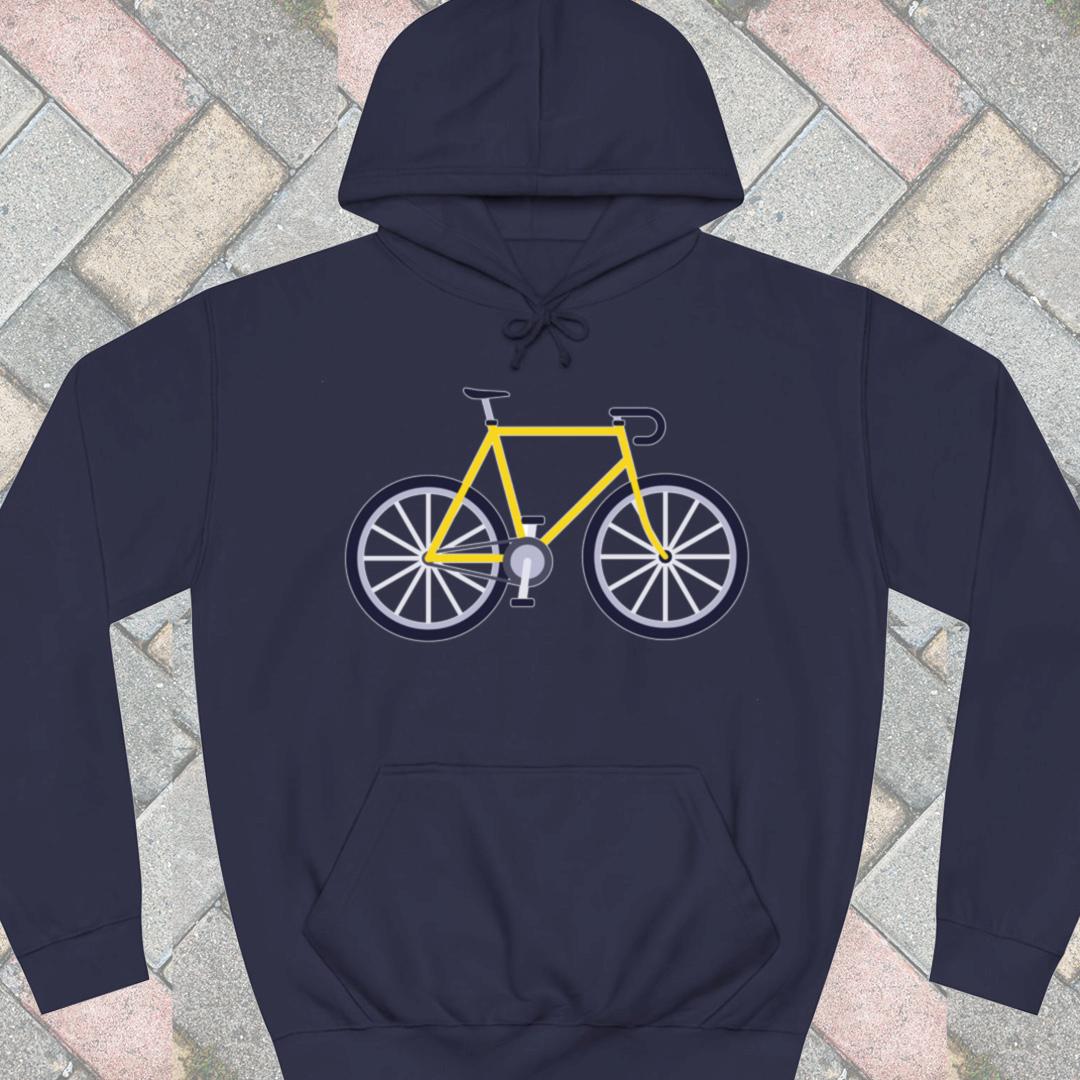 Racefiets geel Hoodie