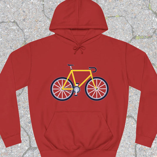 Racefiets geel Hoodie