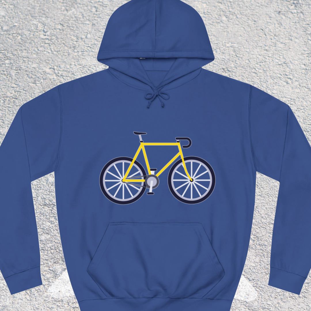 Racefiets geel Hoodie