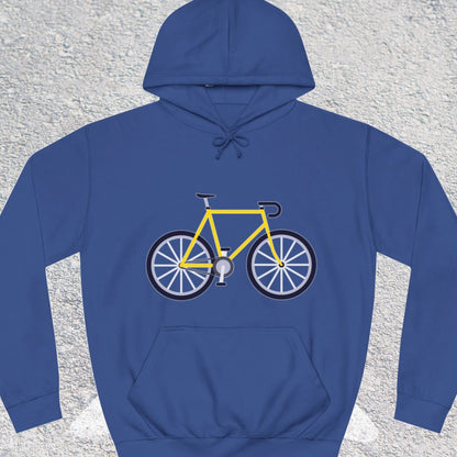 Racefiets geel Hoodie