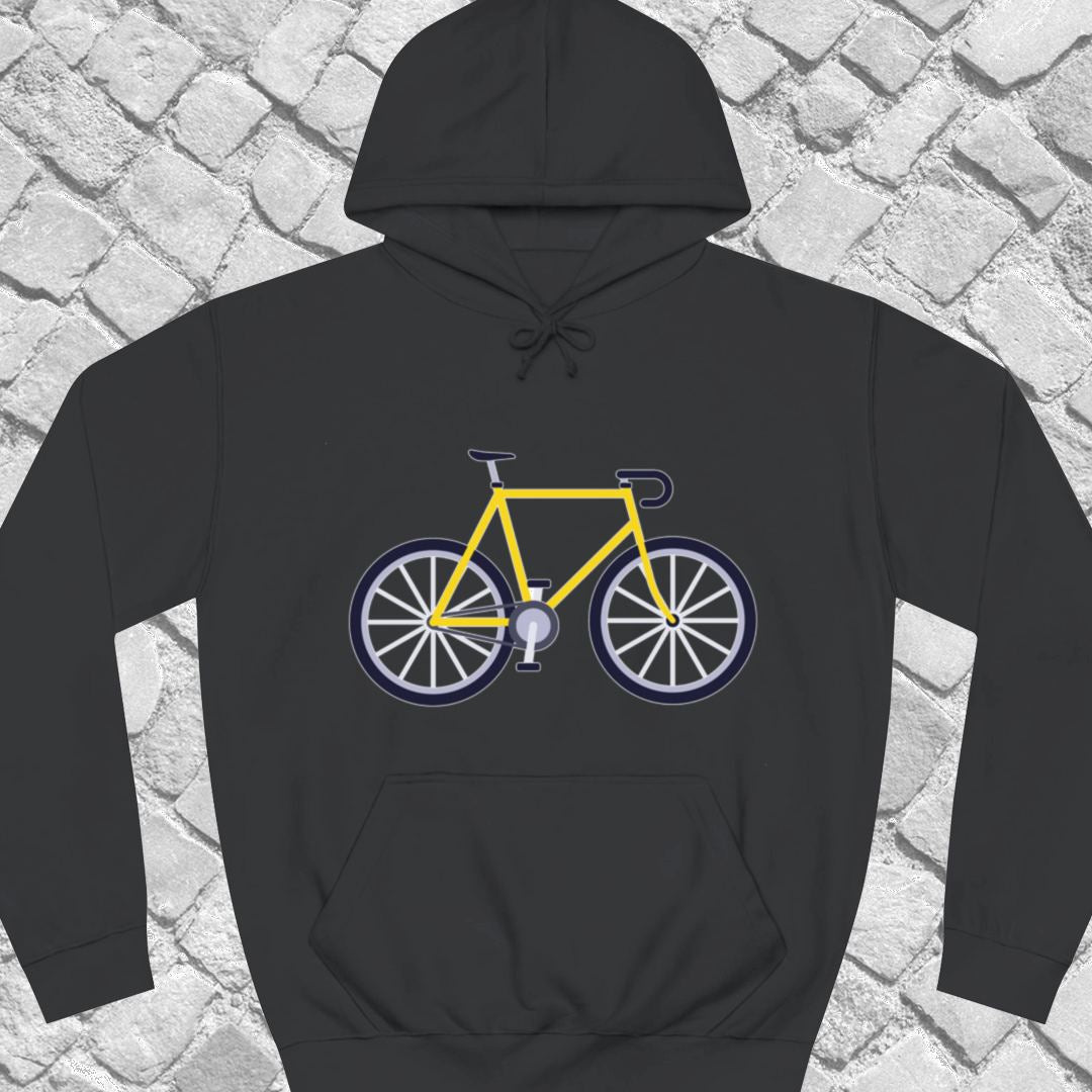 Racefiets geel Hoodie