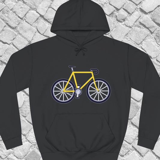 Racefiets geel Hoodie