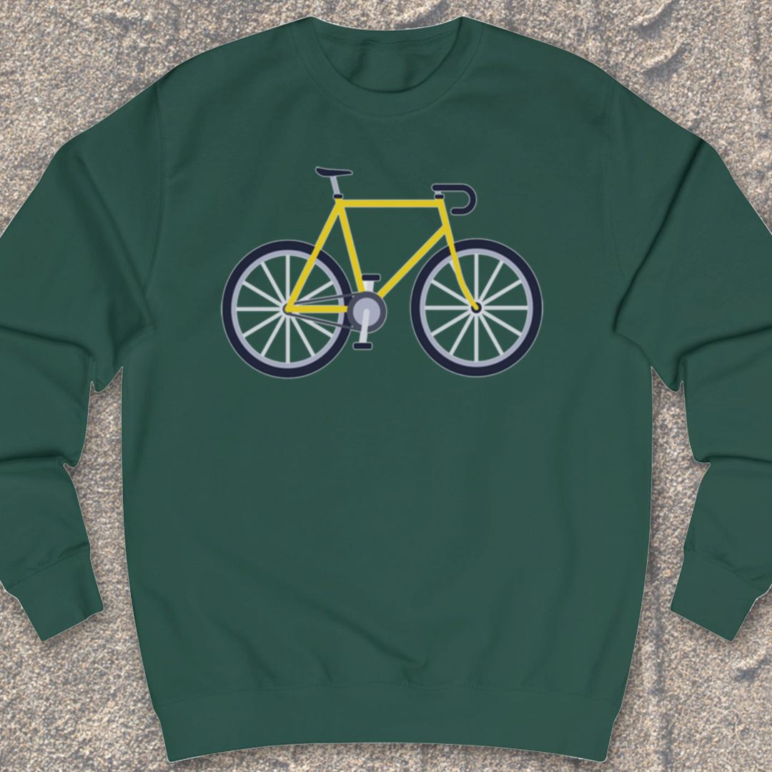 Racefiets Geel Sweater