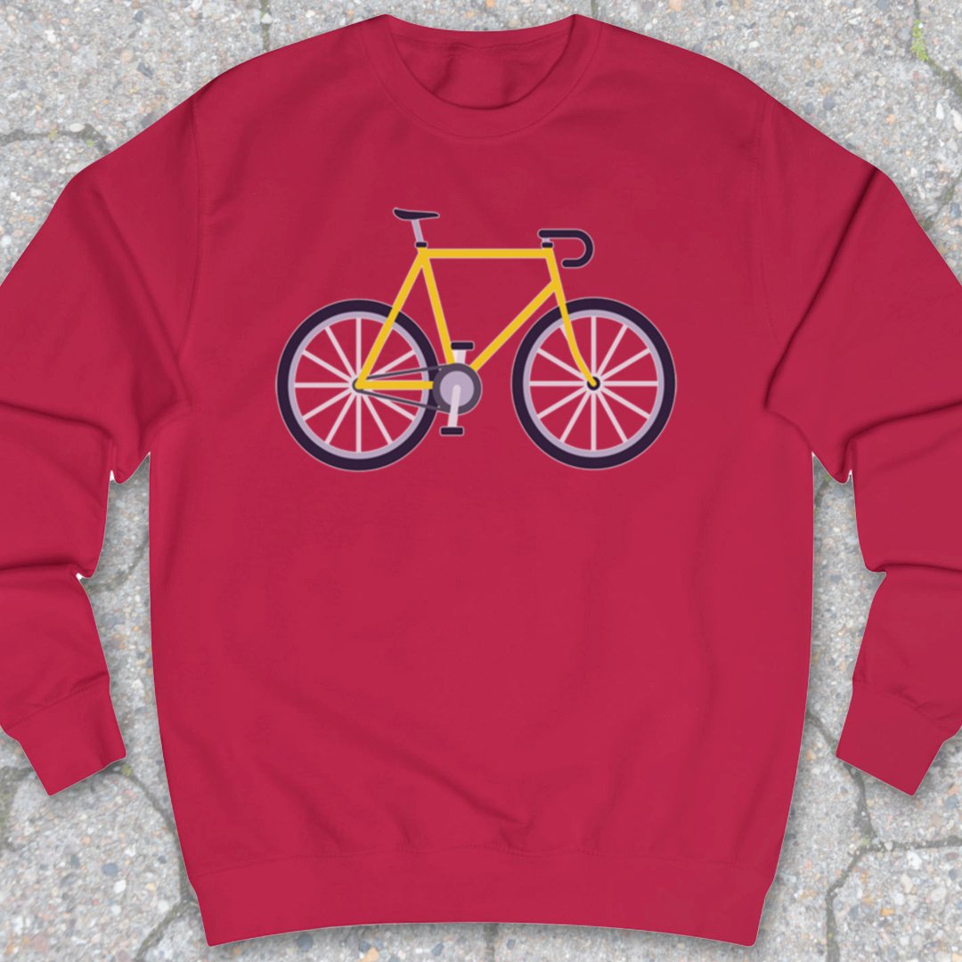 Racefiets Geel Sweater