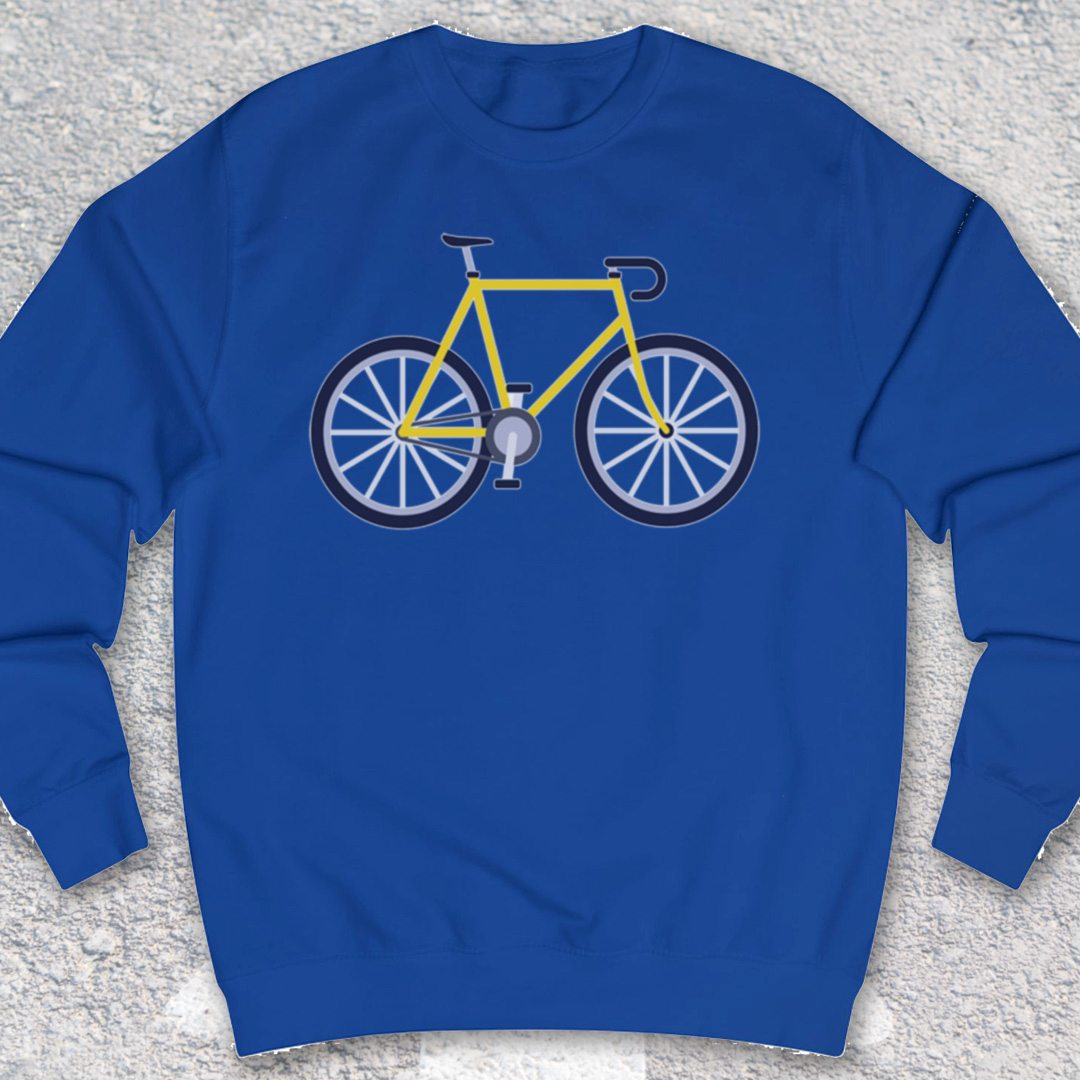 Racefiets Geel Sweater