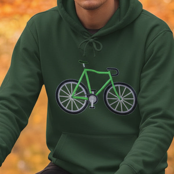 Racefiets groen Hoodie
