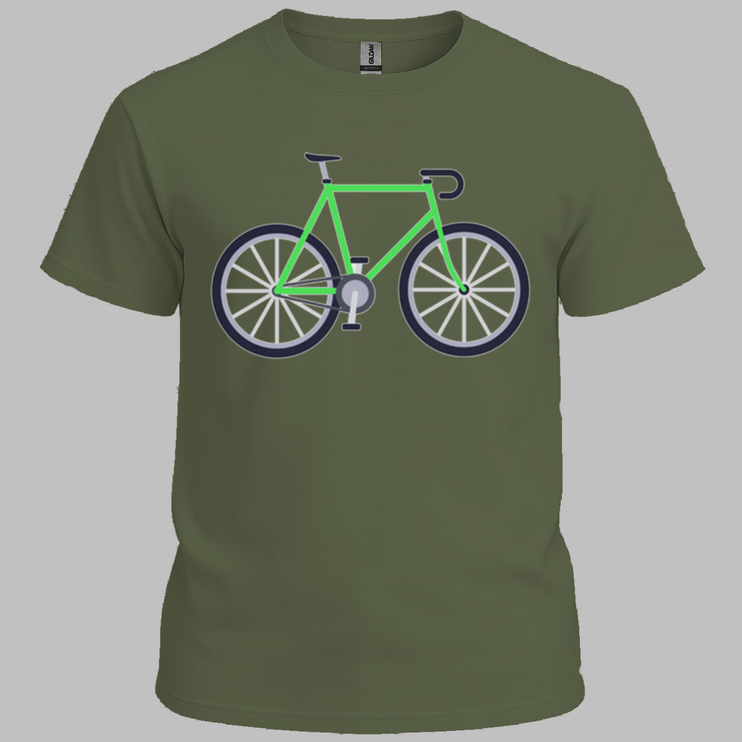 Racefiets groen T‑Shirt